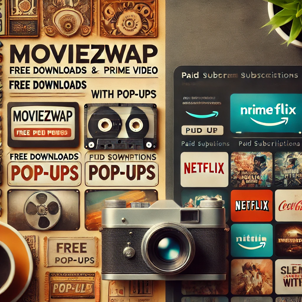 Visual comparison of MoviezWap and premium streaming platforms